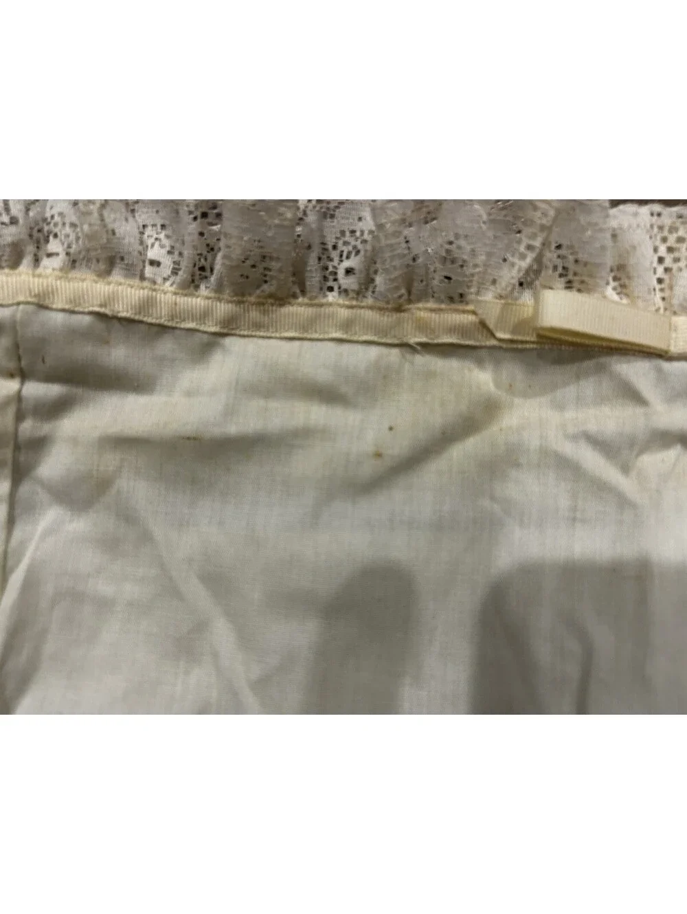Longaberger Bread Basket Liner Muslin & Lace Fabric